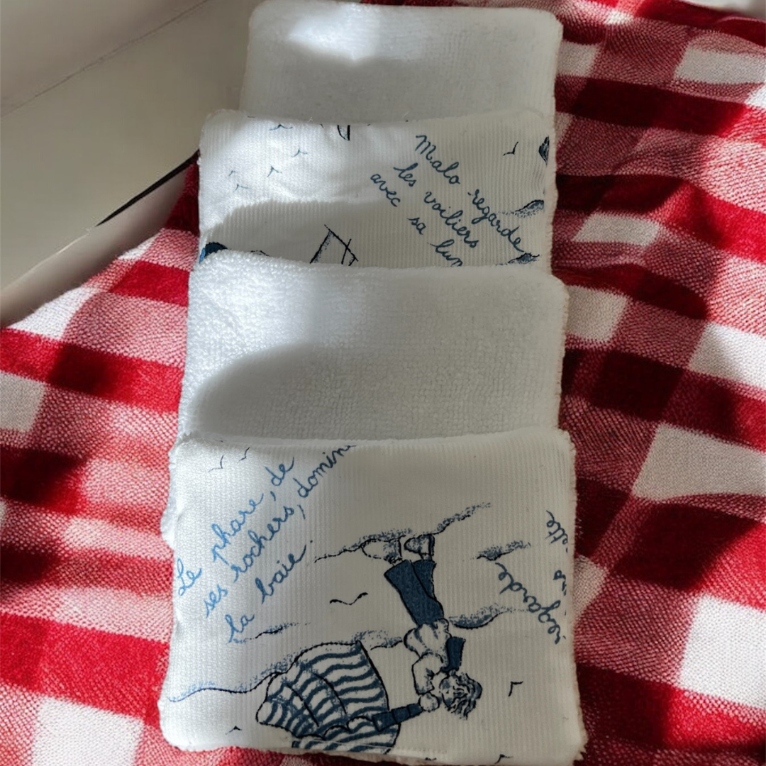 Les Débarbouillettes (lot de 2 cotons)