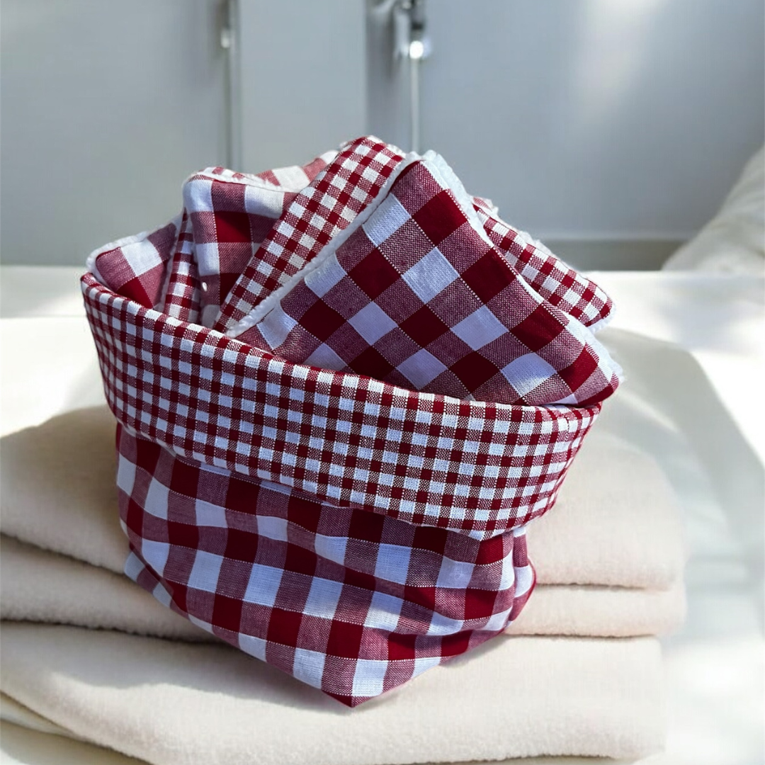 Panière à coton démaquillant réversible