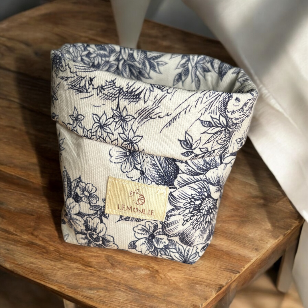 Panière à coton démaquillant réversible